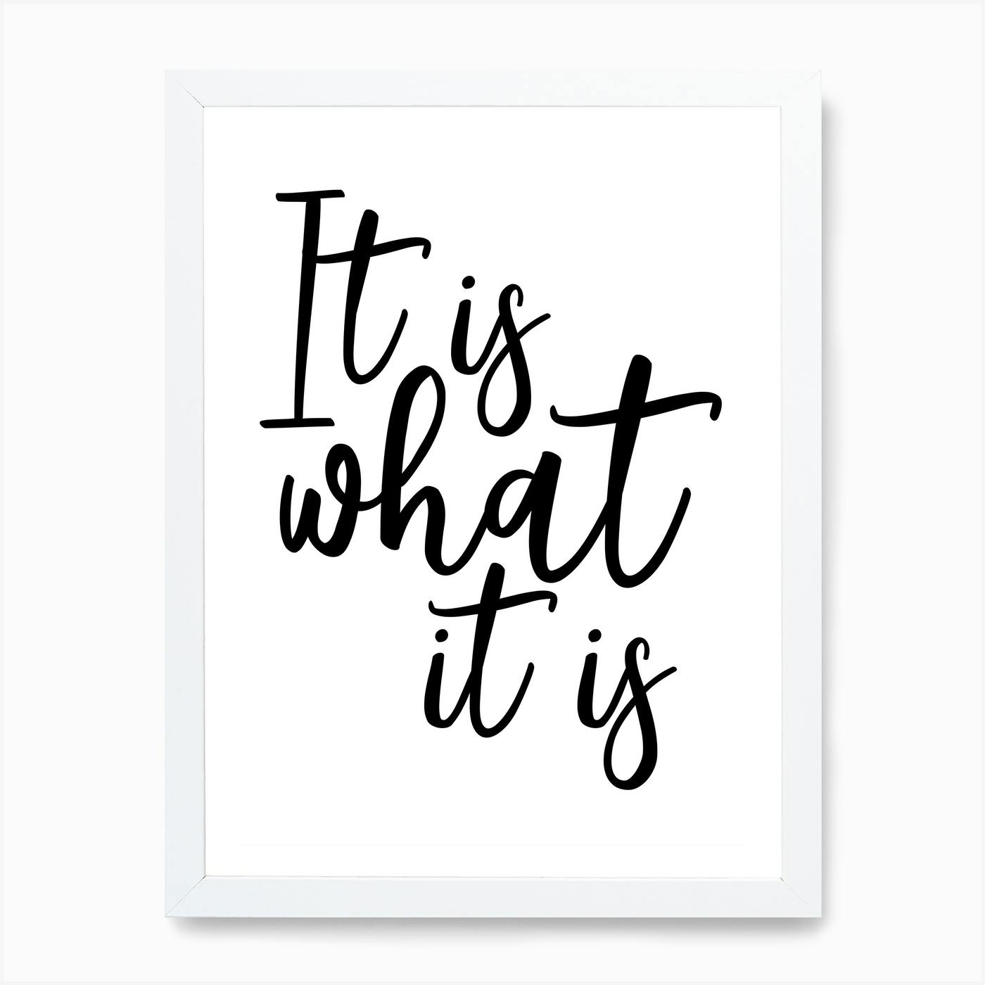 It Is What It Is Print